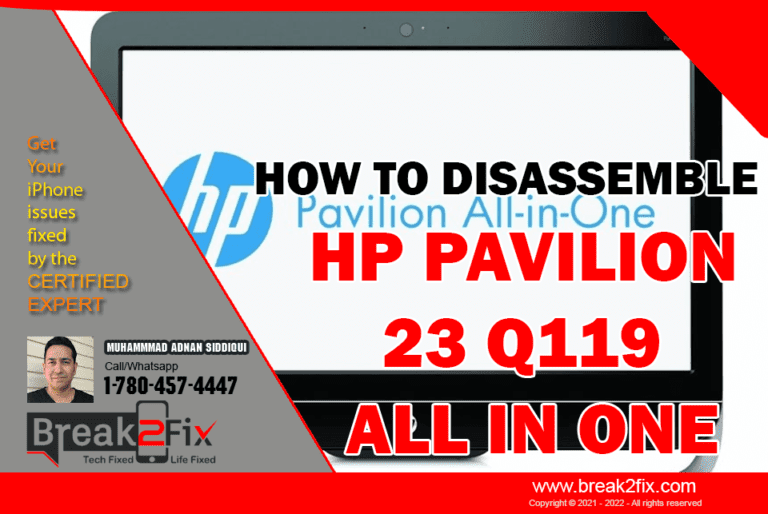 HP Pavilion 23 q119 All In One Desktop Disassembly In Edmonton